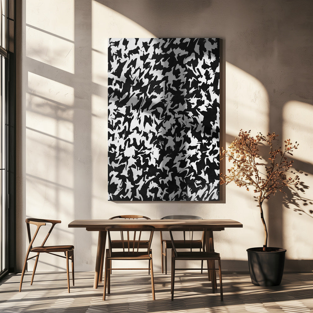Monochrome Whirl | Canvas