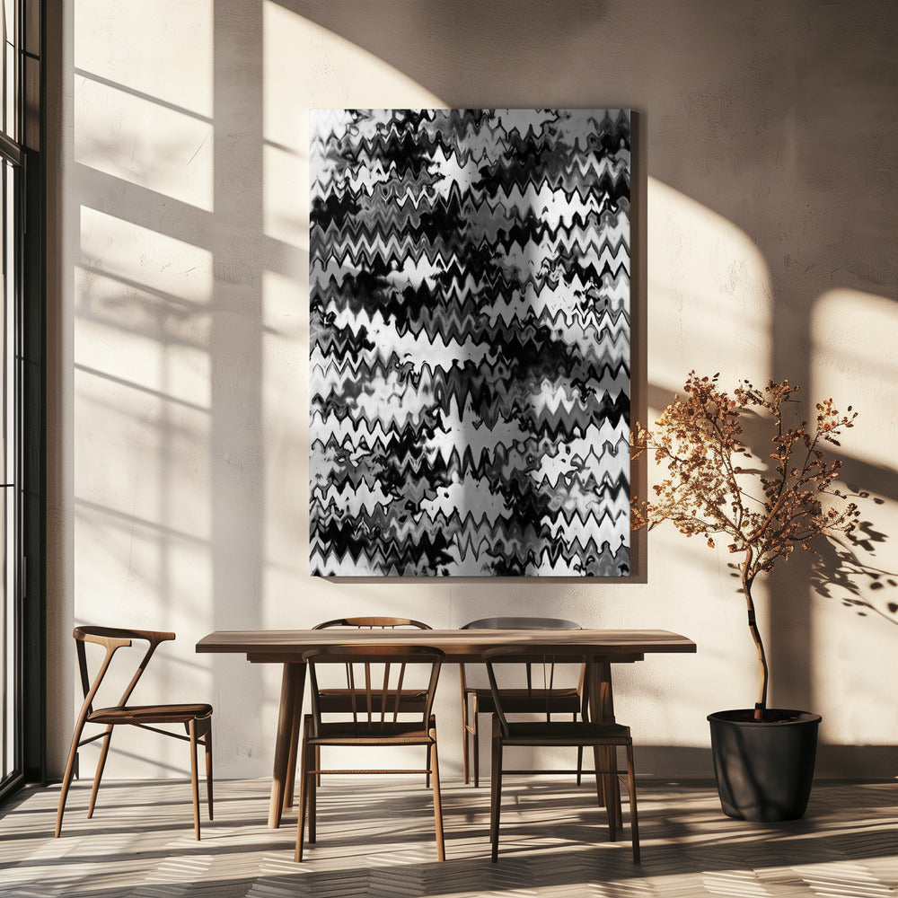 Zigzag Monochrome | Canvas