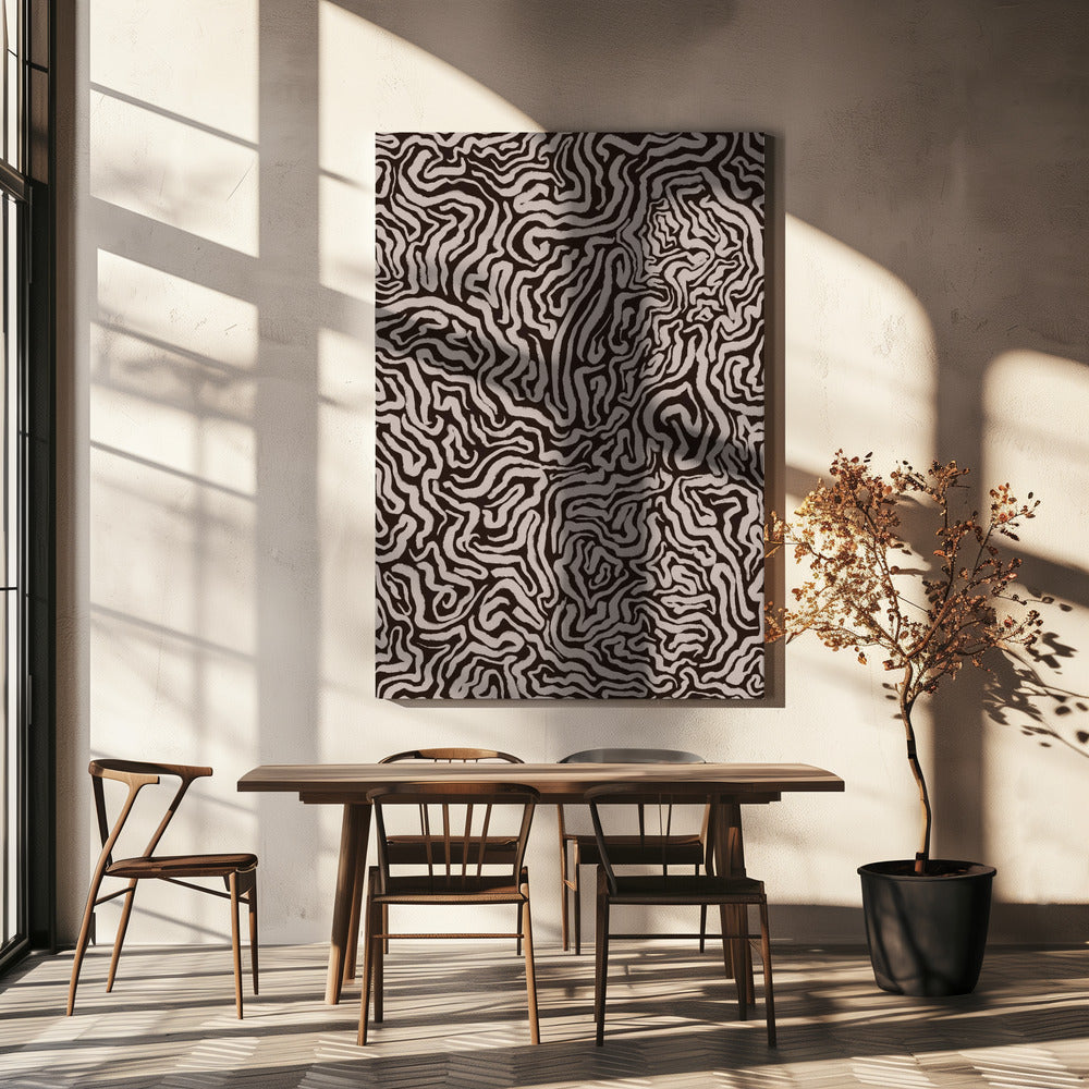 Abstract Maze Lines | Canvas
