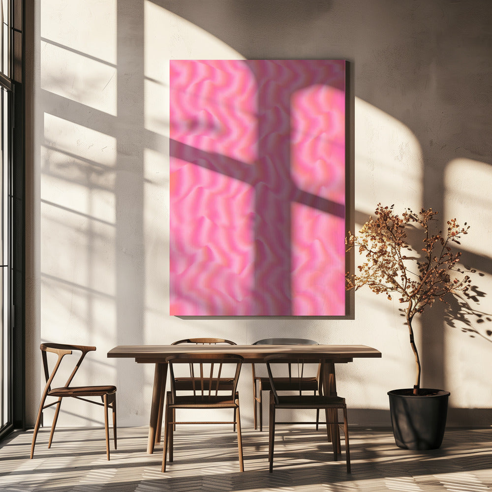 Rippling Pink Waves | Canvas