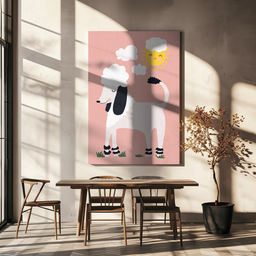 Poodle Sunshine | Canvas