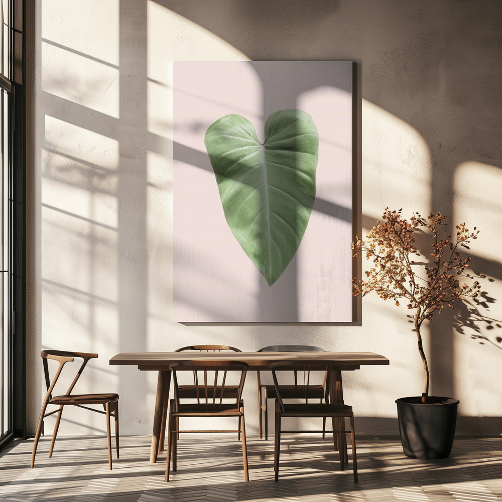Tropical Leaf Blush | Canvas