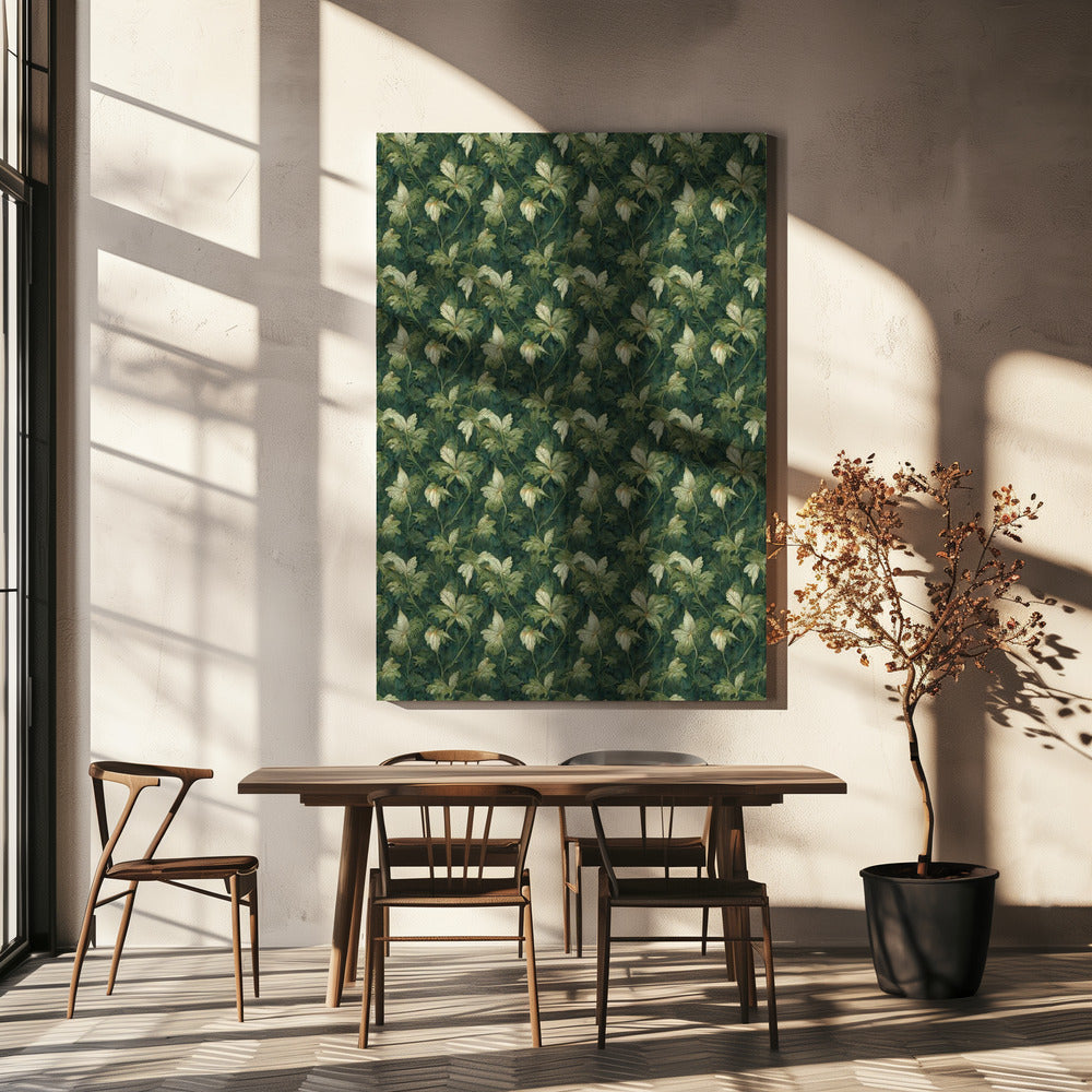 Verdant Blossom Tapestry | Canvas