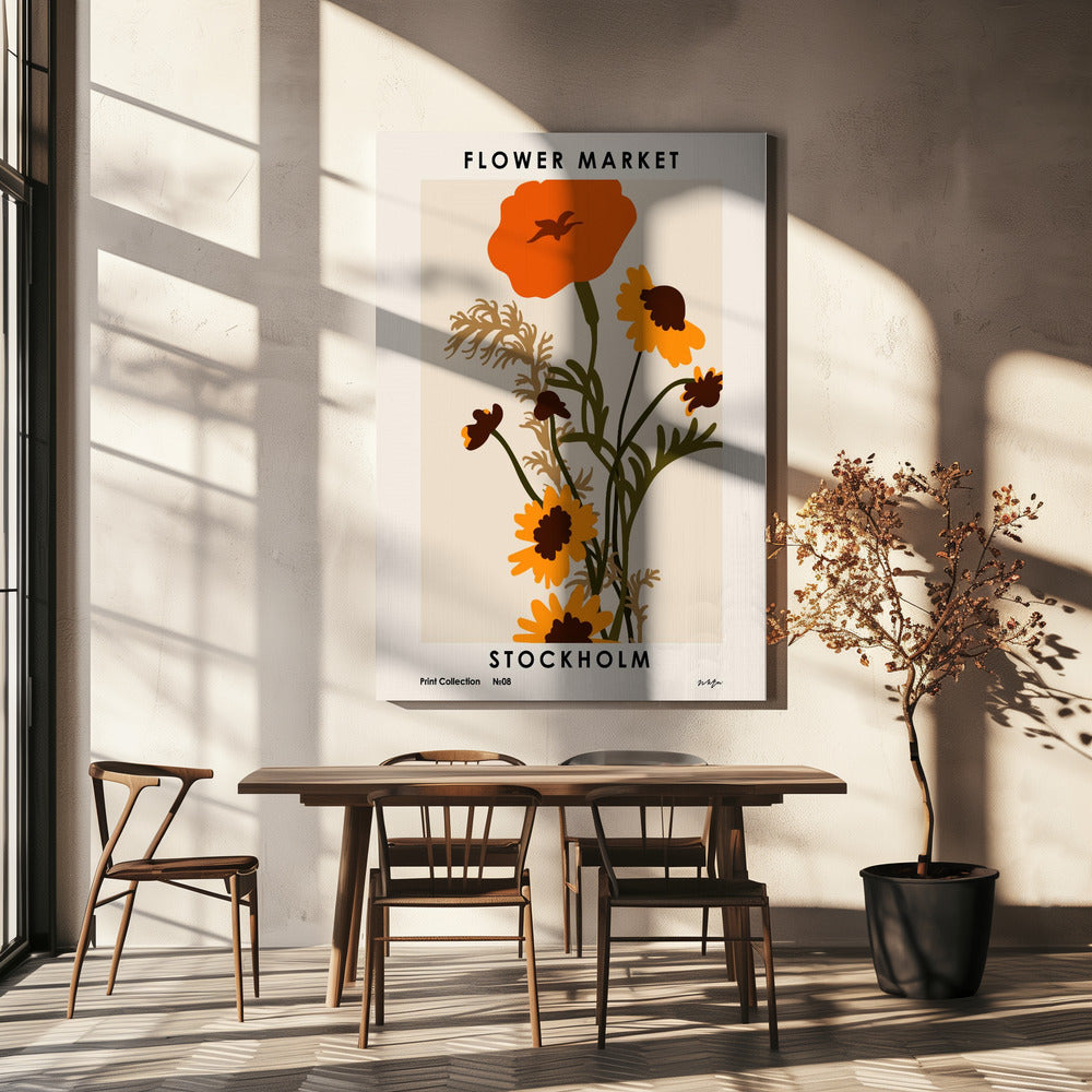 Flower Market. Stockholm | Canvas