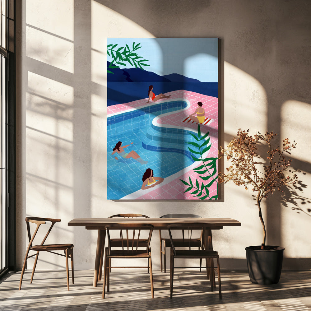 Pool Ladies | Canvas