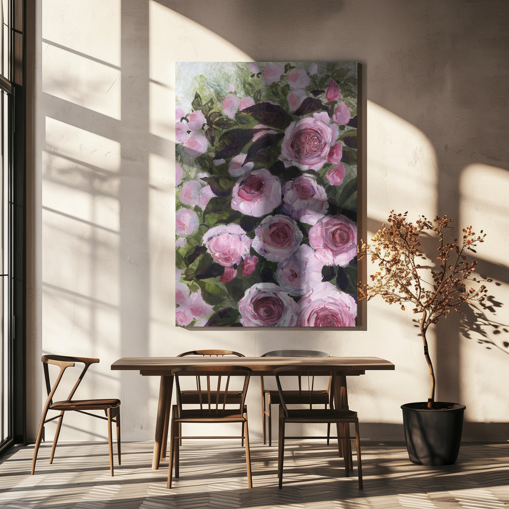 Aurorie painterly roses | Canvas