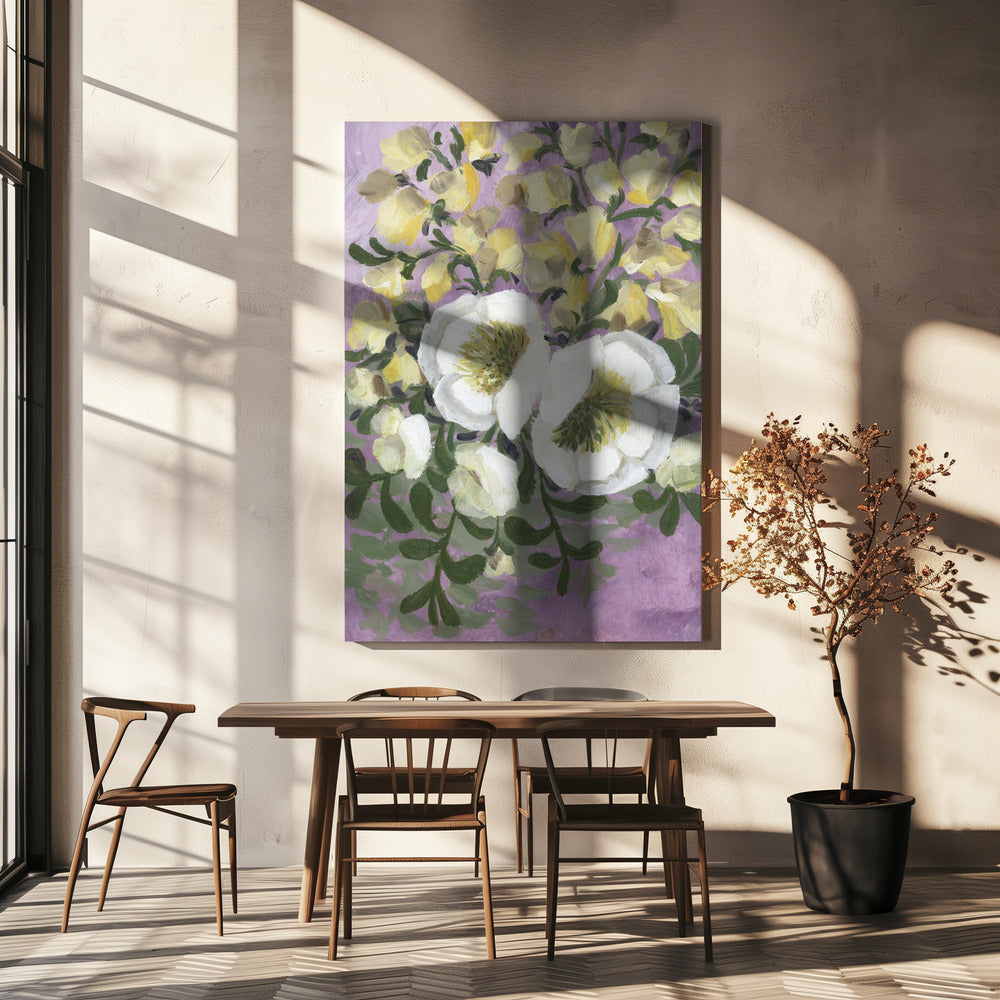Raelynna painterly florals | Canvas