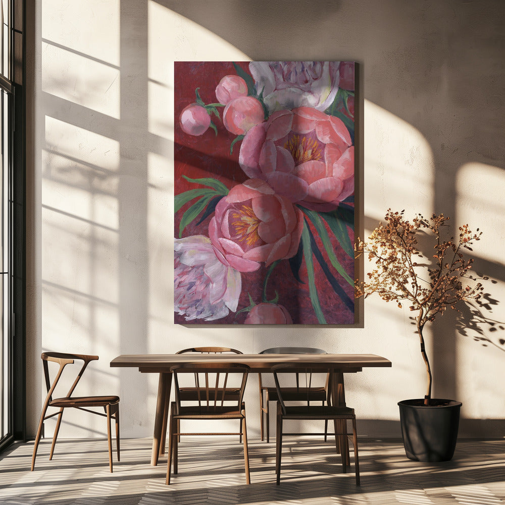 Nevaeh peonies | Canvas