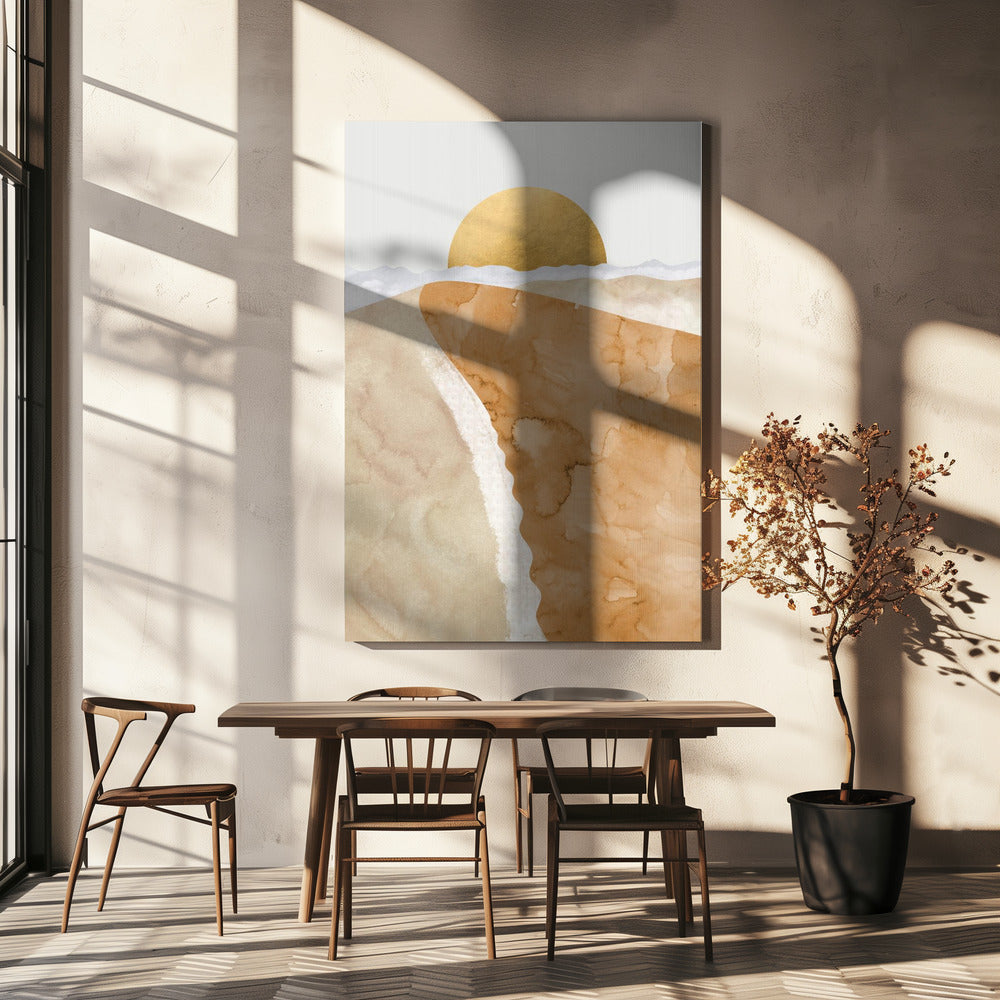 Gold sand dune | Canvas
