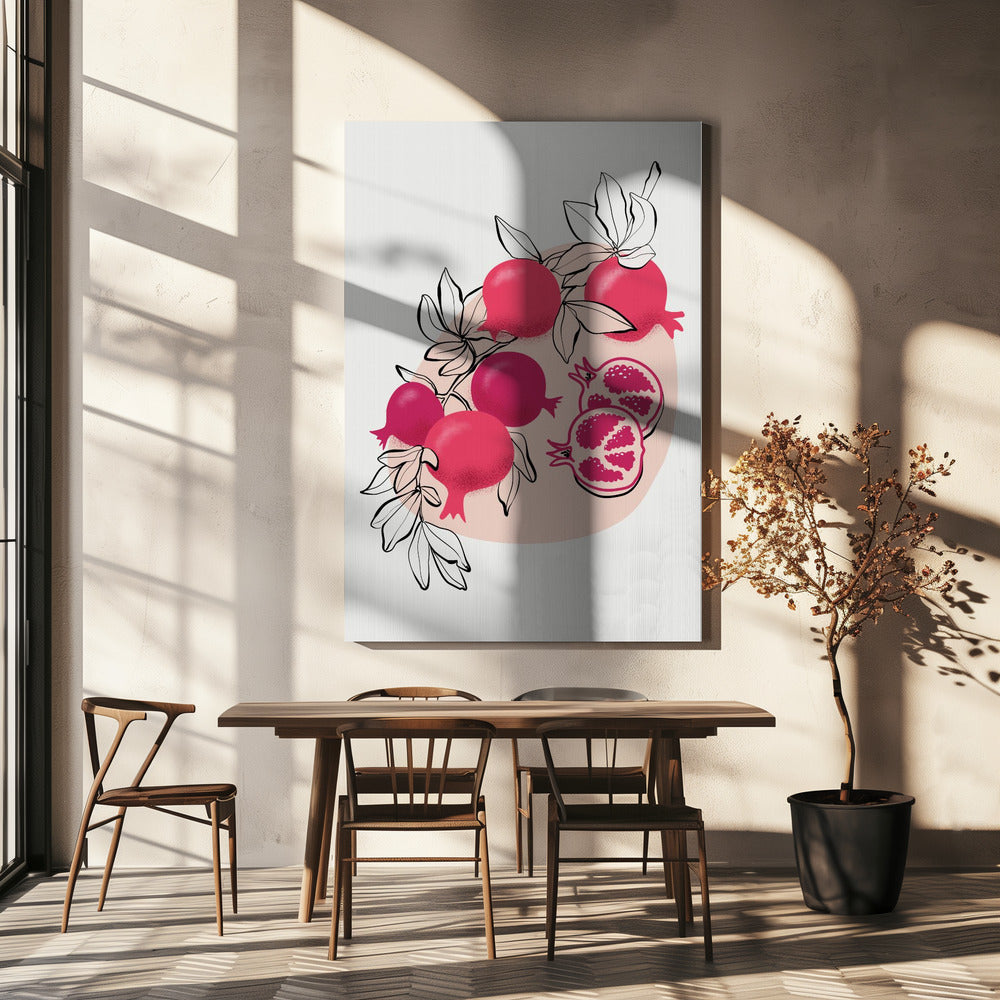 Fathia pomegranates | Canvas