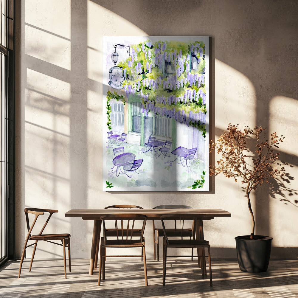 Naive Paris cafe | Canvas