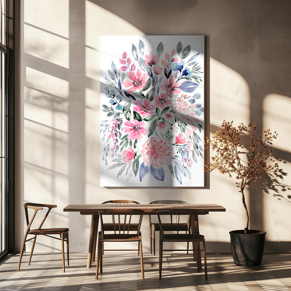 Clara watercolor bouquet | Canvas