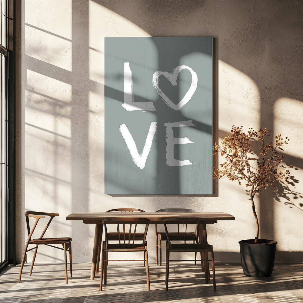 LOVE Toothy Green | Canvas