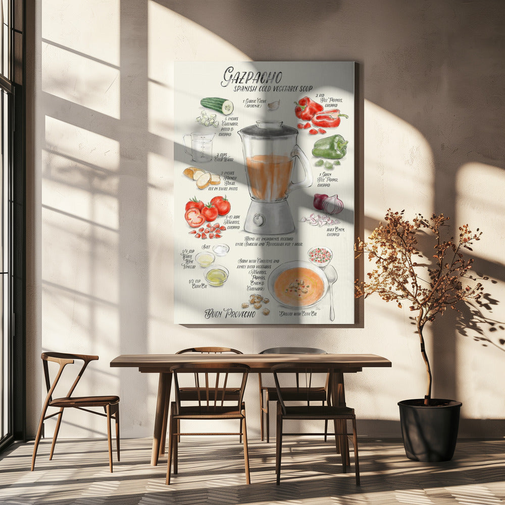 Gazpacho illustrated recipe in English | Canvas