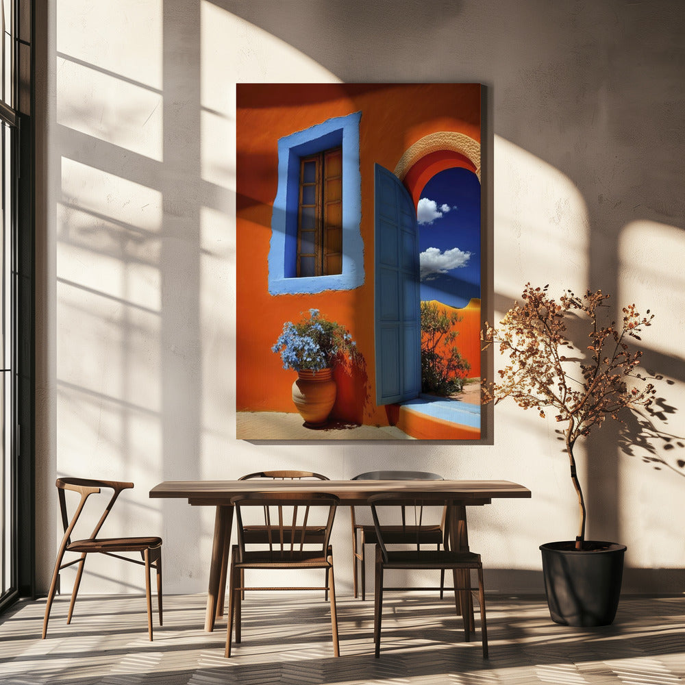 Vibrant Doorway Vista | Canvas