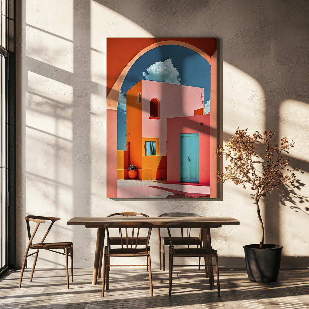 Vibrant Archway Scene | Canvas