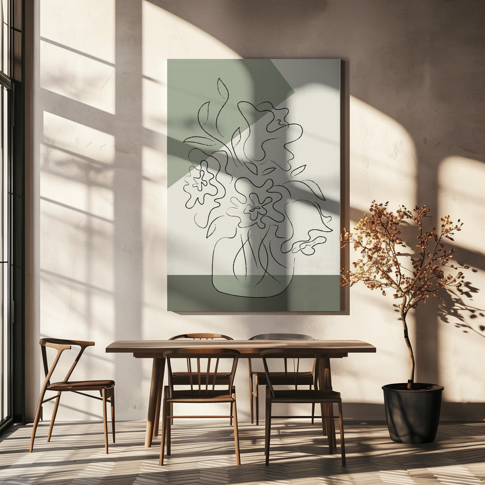 Flower Green | Canvas