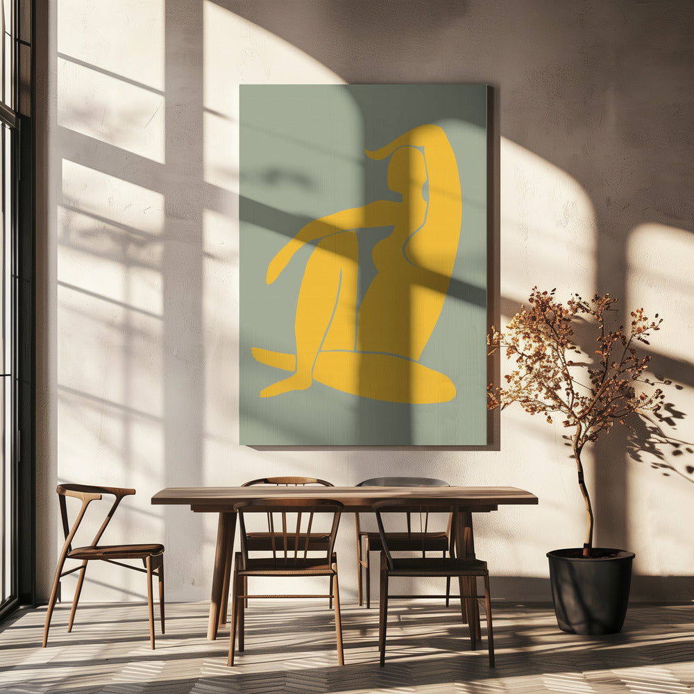 Figure Green And Yellow Matisse Style | Canvas
