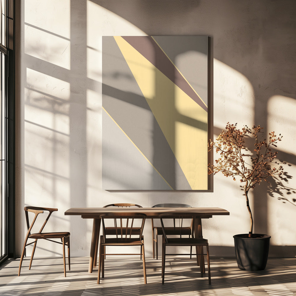 Abstract Shapes Yellow | Canvas