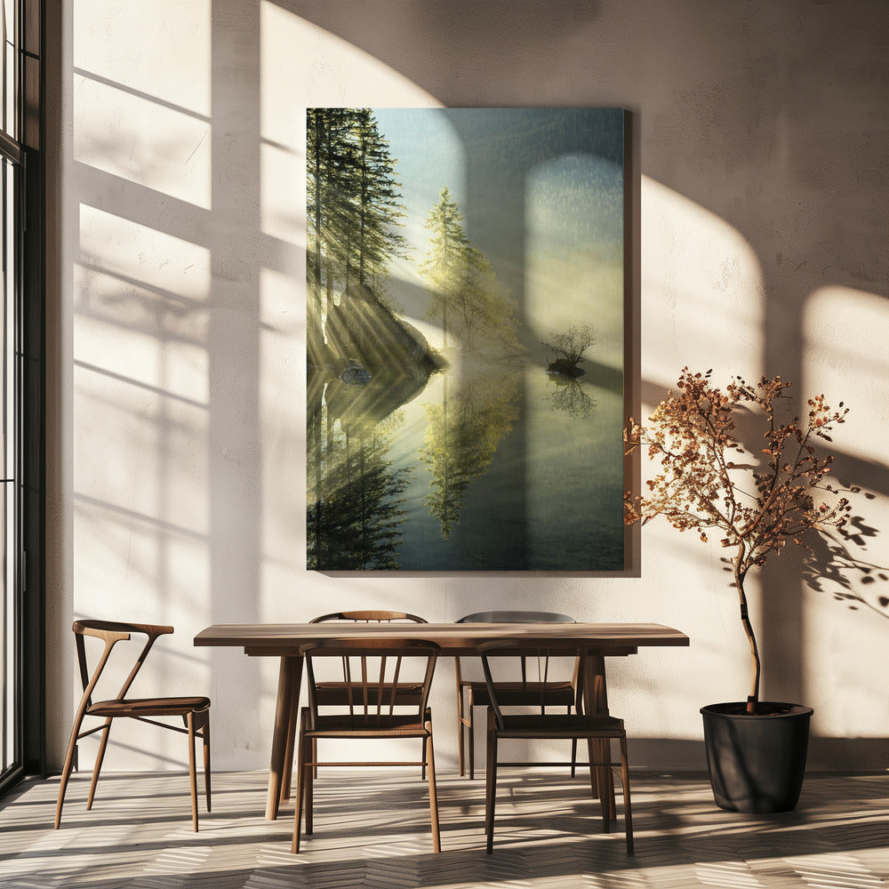 God Rays vertical | Canvas