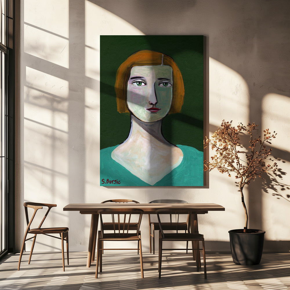 Green Lady | Canvas