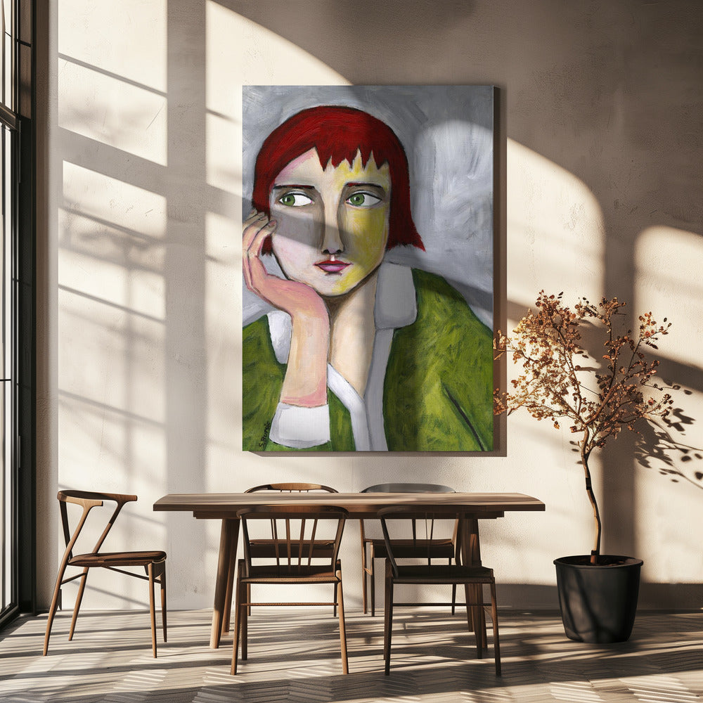 Thinking Lady | Canvas