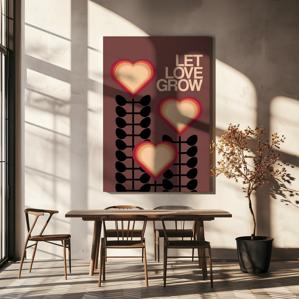 Let Love Grow Brown | Canvas