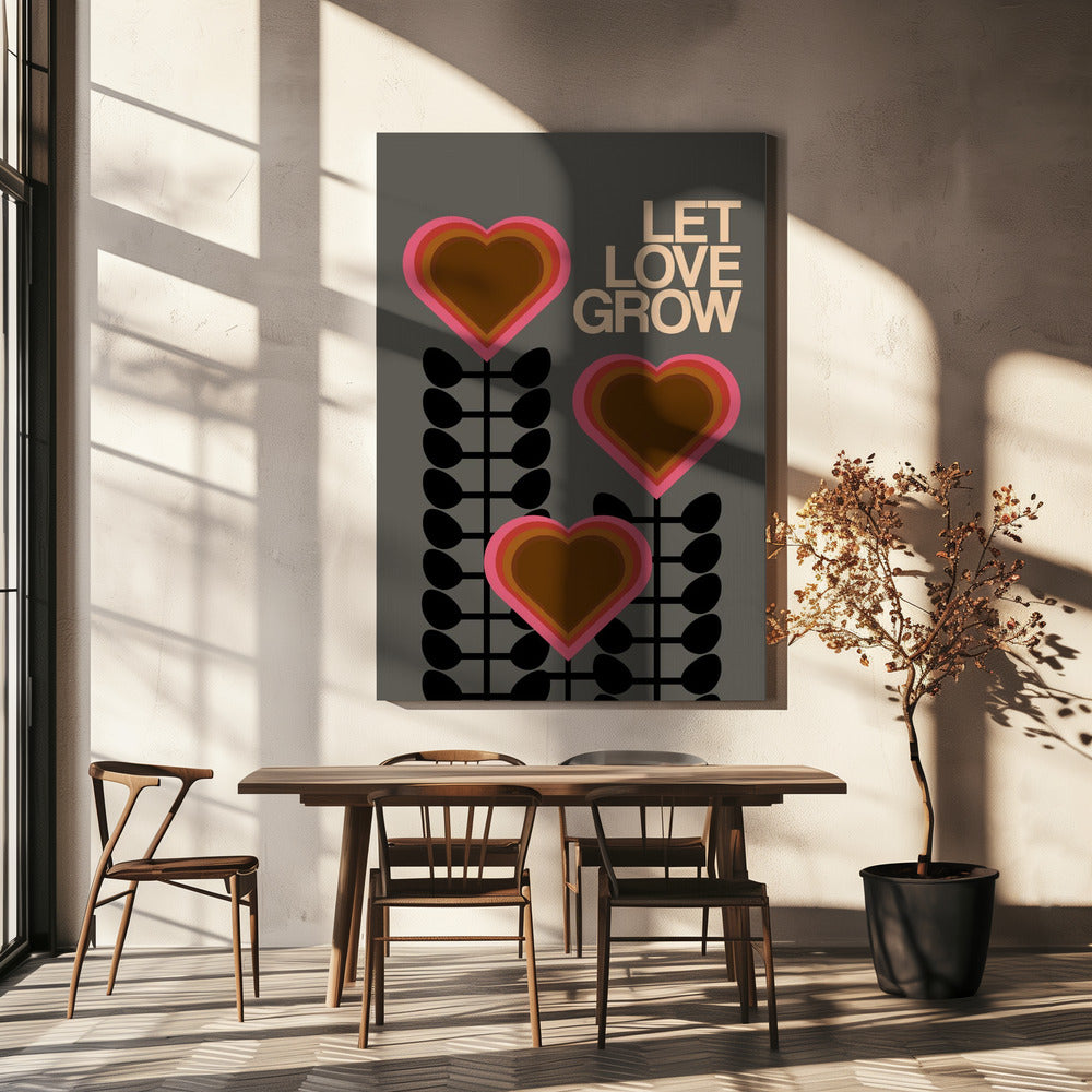 Let Love Grow Grey | Canvas
