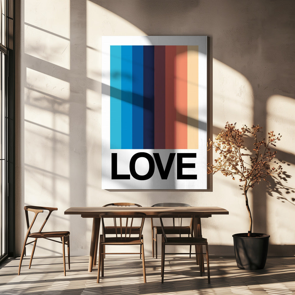 Mirror Stripe LOVE | Canvas
