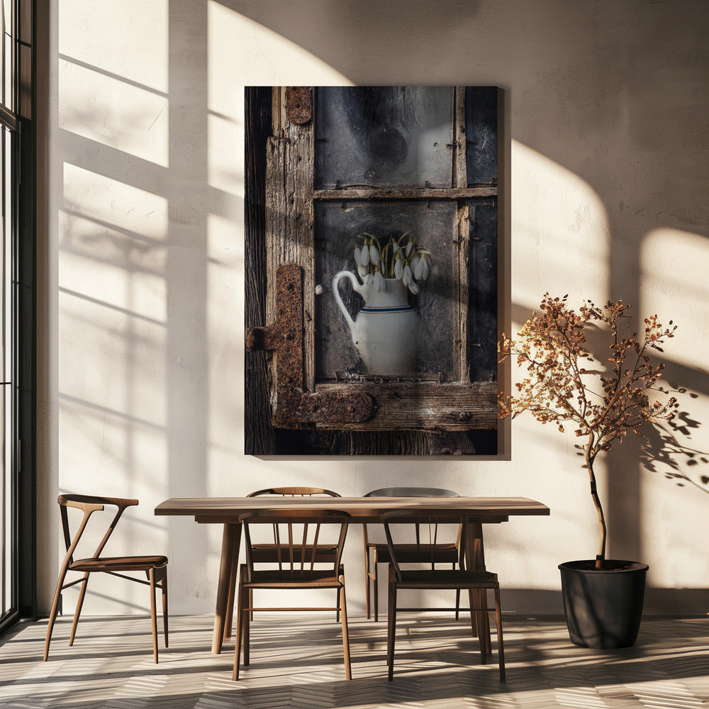 Spring flowers in the window | Canvas