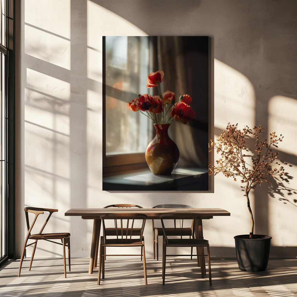 Warm Poppy Glow | Canvas