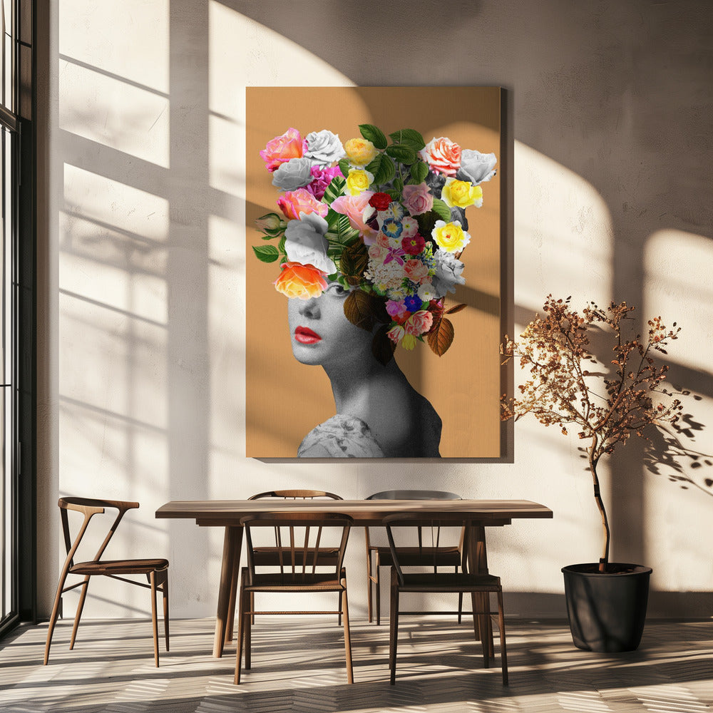 Floral portrait | Canvas