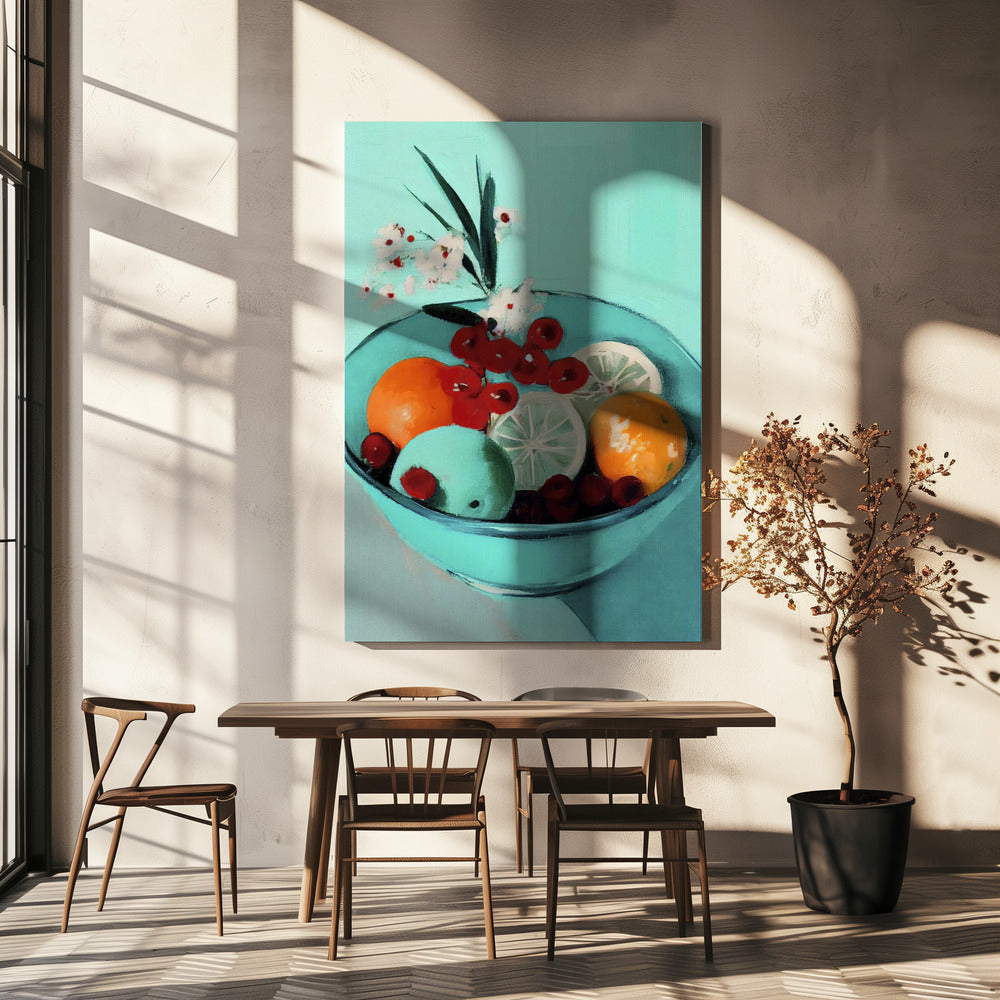 Vibrant Fruit Bowl | Canvas