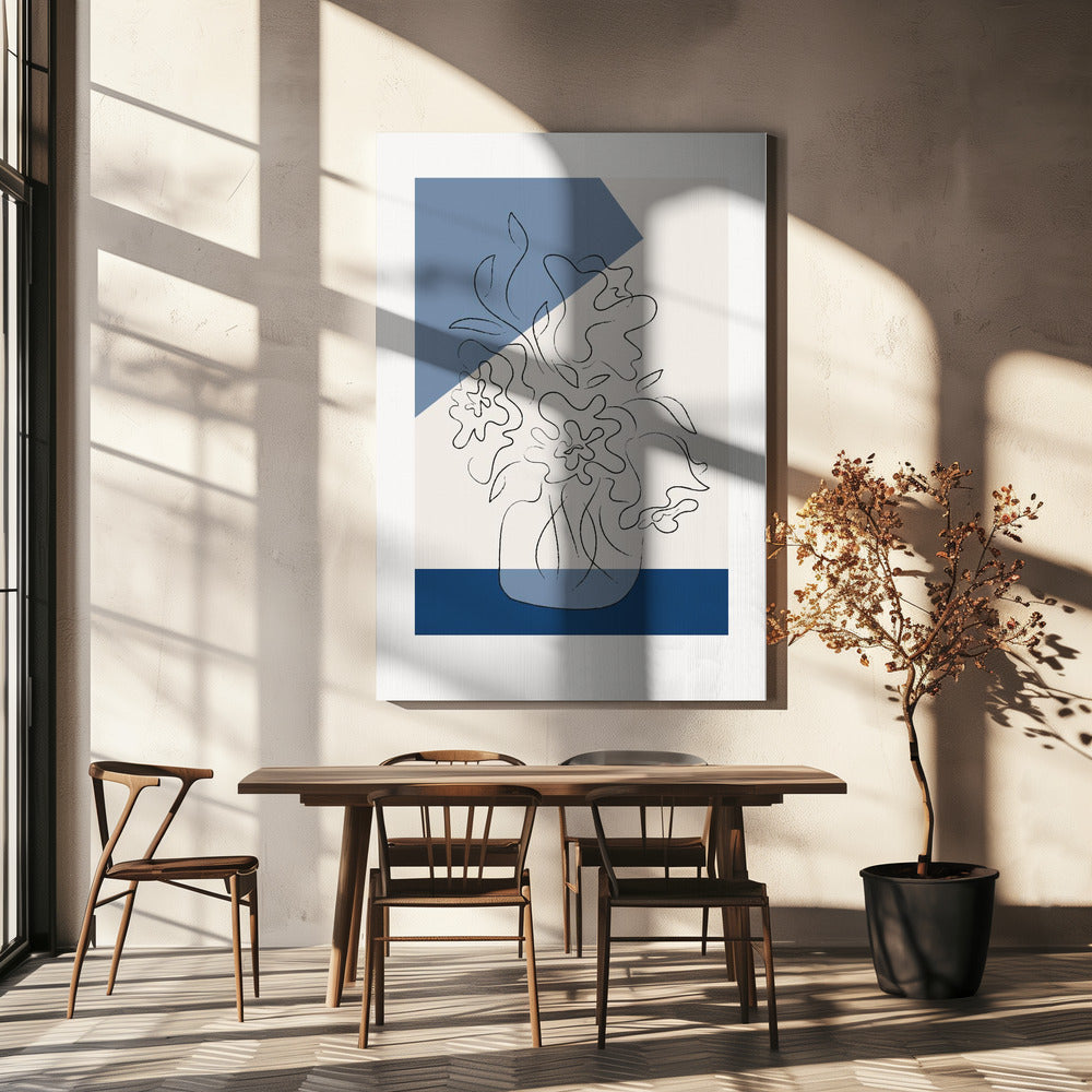Tres Chic Bleu | Canvas