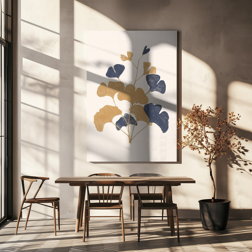 Golden Ginko | Canvas