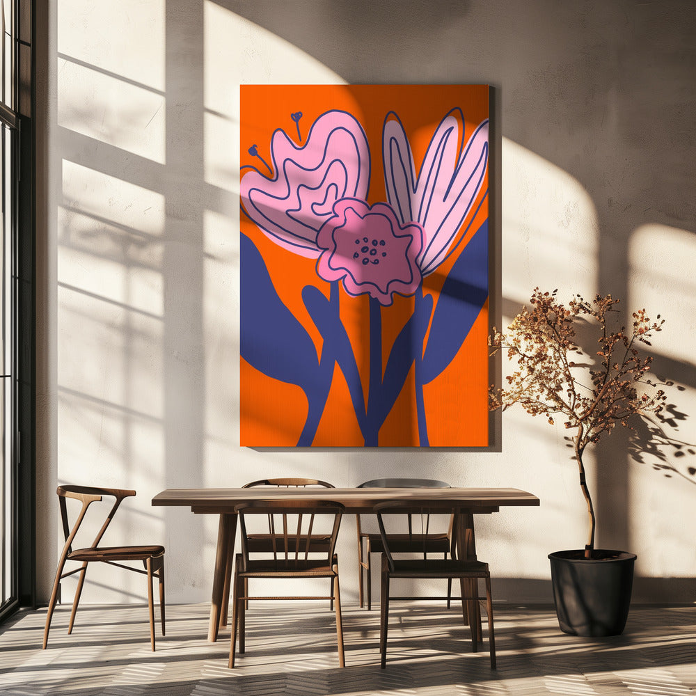 Bold Floral Elegance | Canvas
