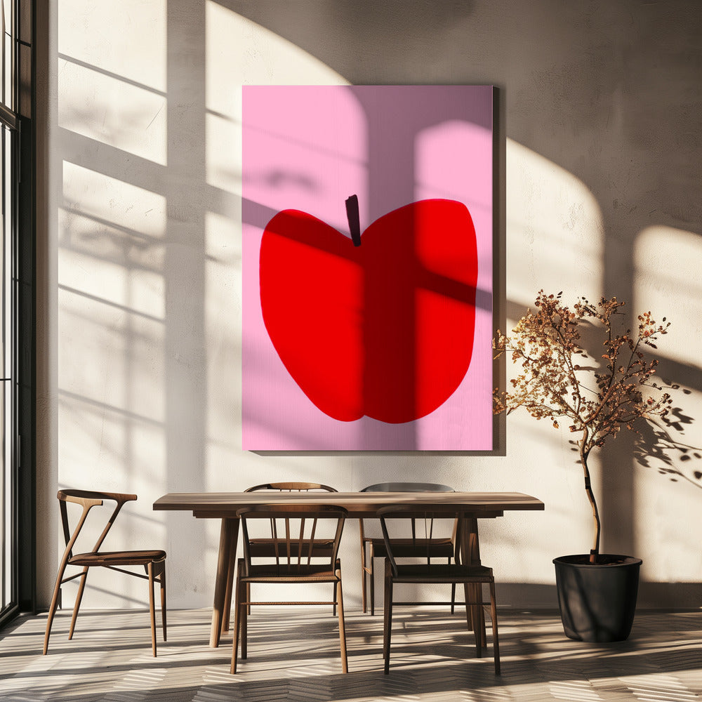 Crimson Simplicity | Canvas