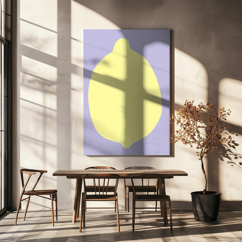 Lemon on Lavender | Canvas