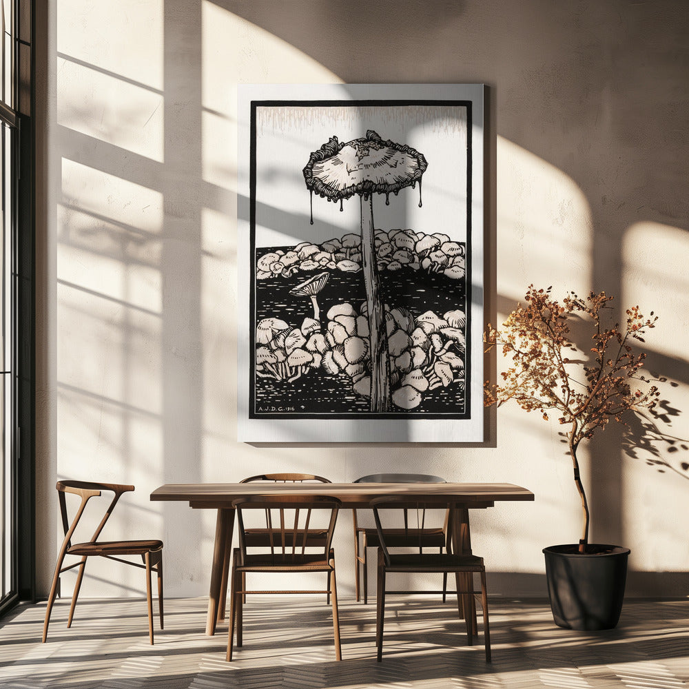Dripping Mushroom 1916 | Canvas