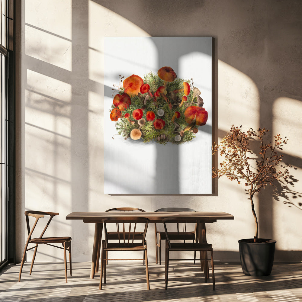 Study of Mushrooms (1880) Portrait Mode | Canvas