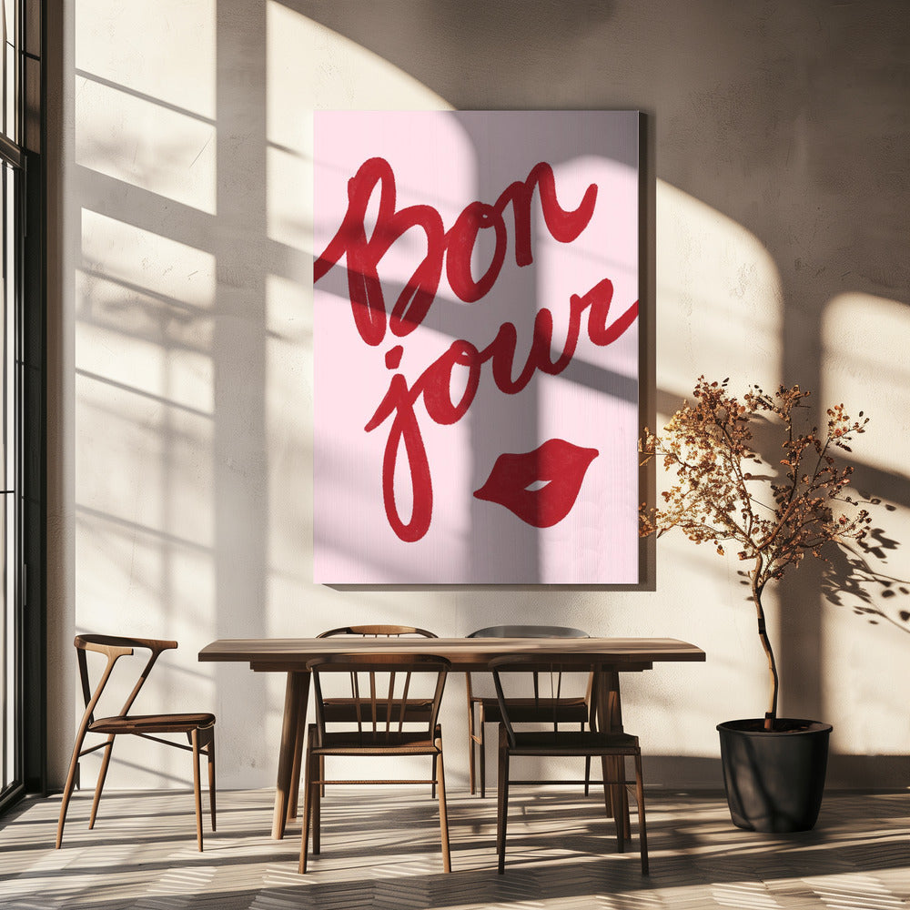 Bonjour Kiss | Canvas