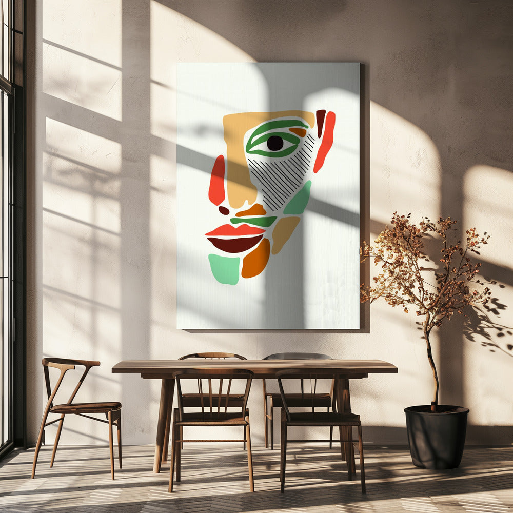 Color Abstract Faces #2 | Canvas