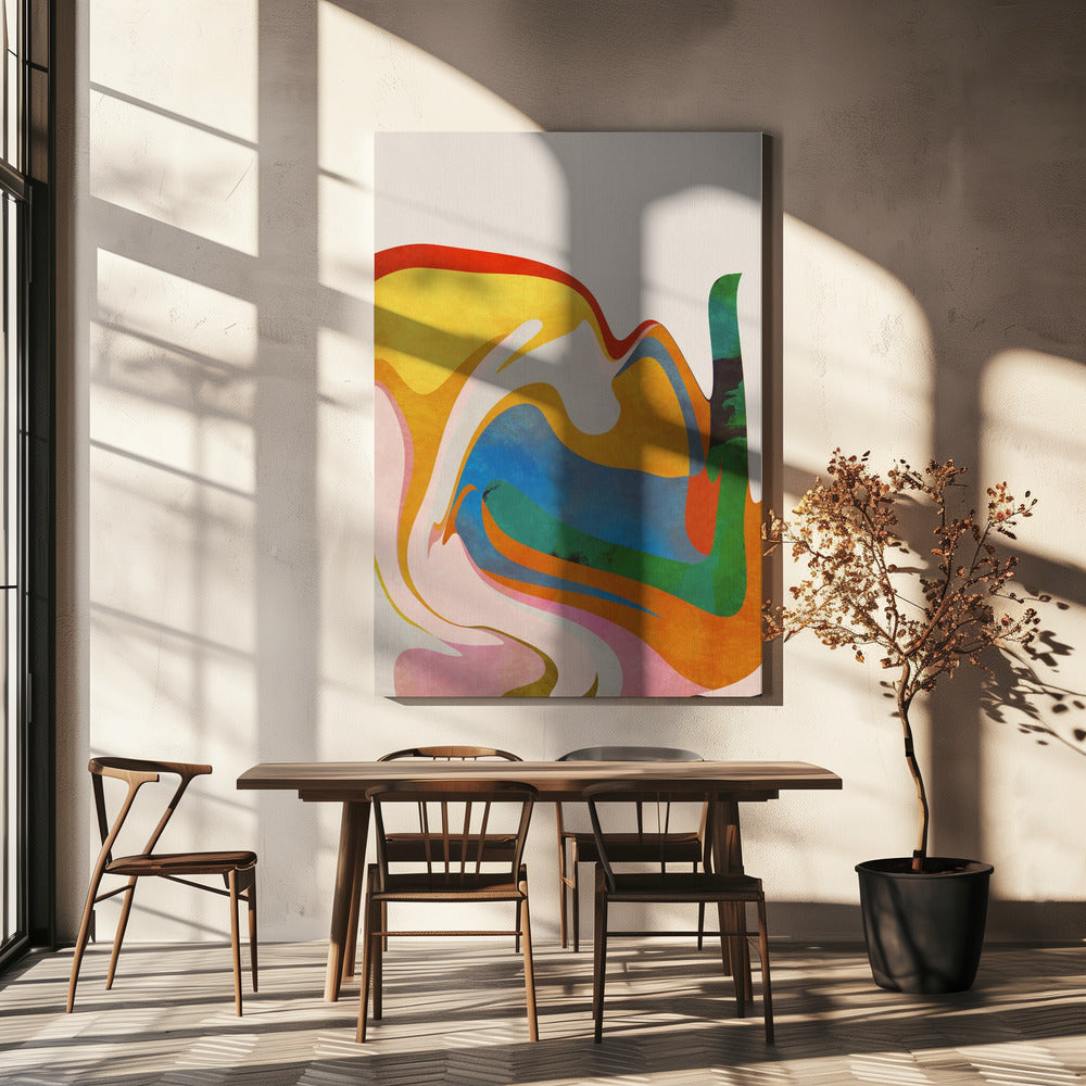Organic Bauhaus Waved | Canvas