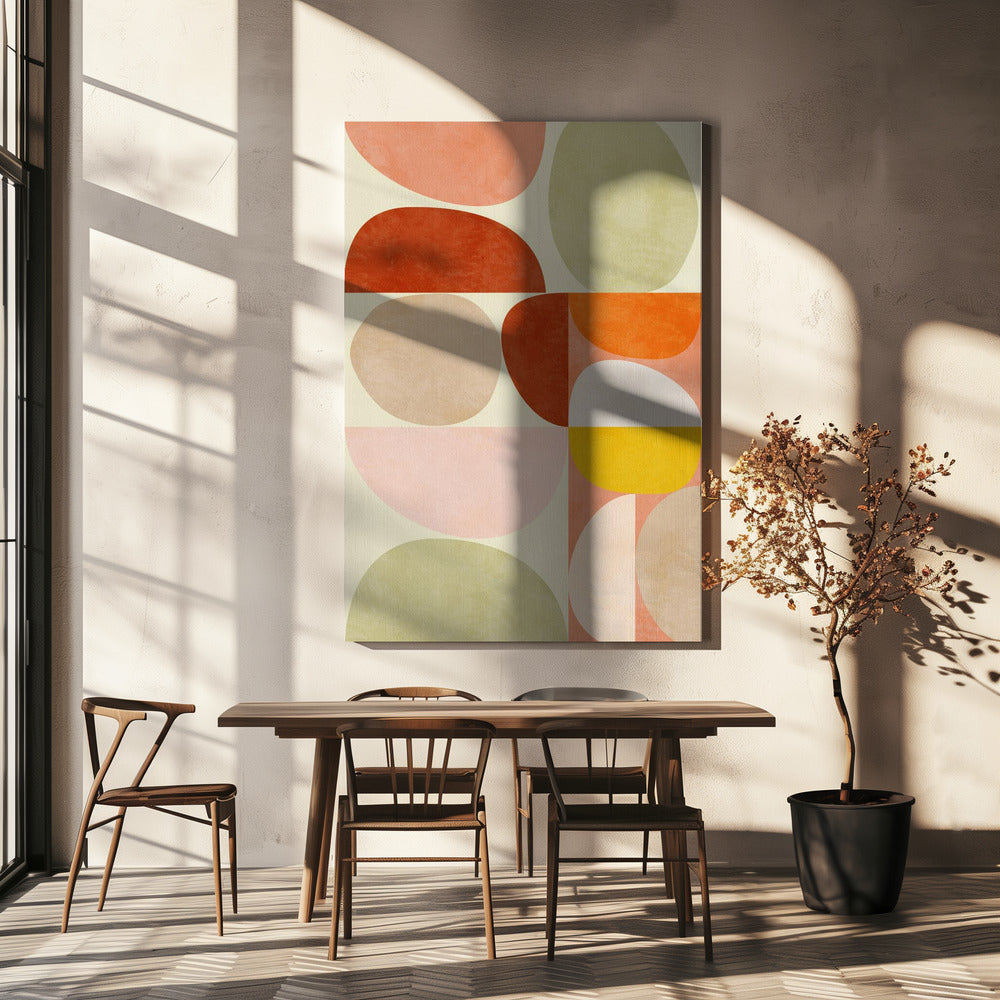 Pastel Geometry | Canvas