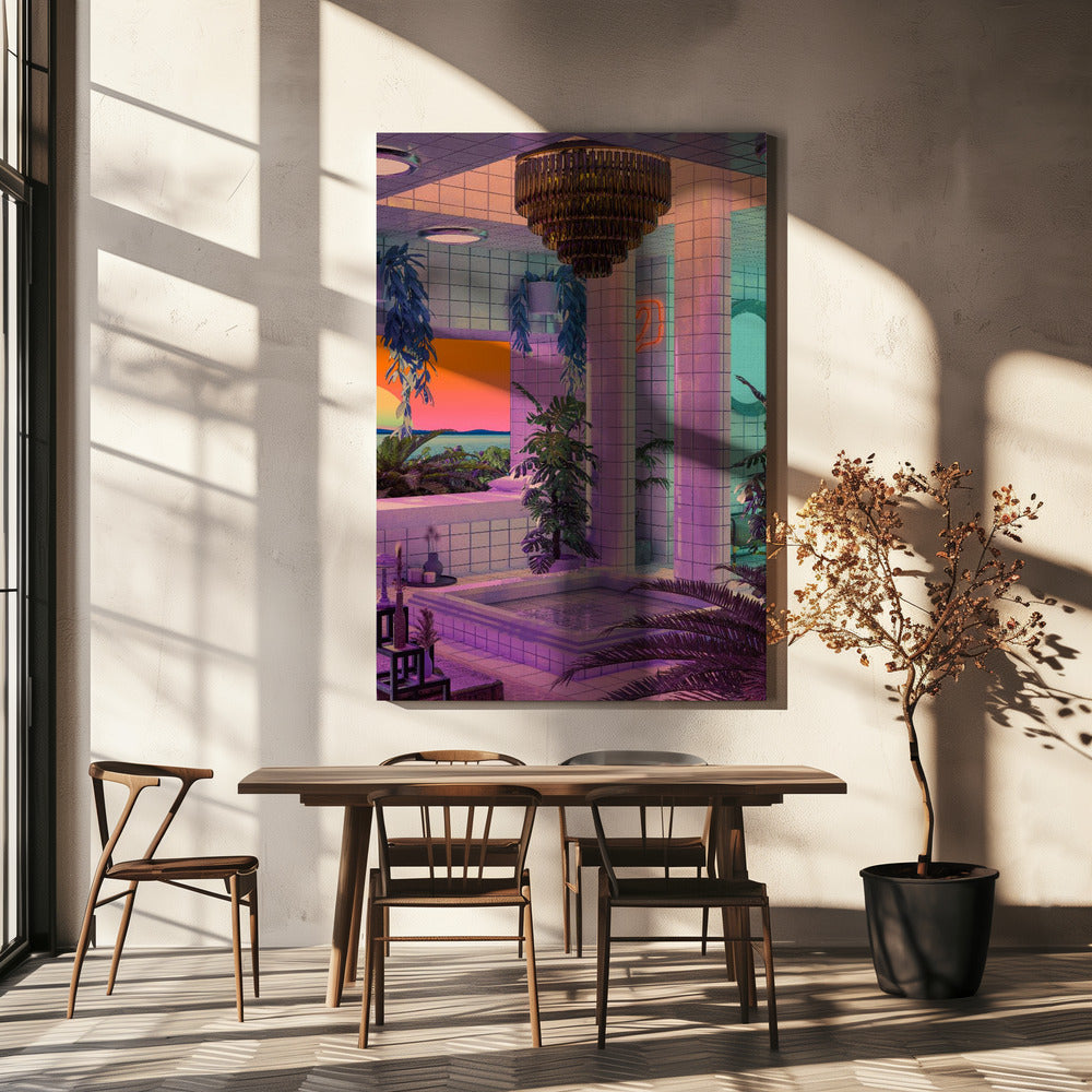 Vaporwave Pool | Canvas