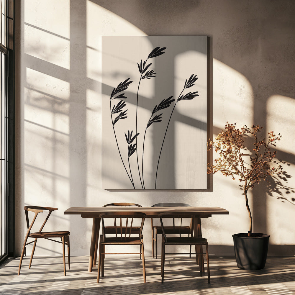 Black Plants | Canvas