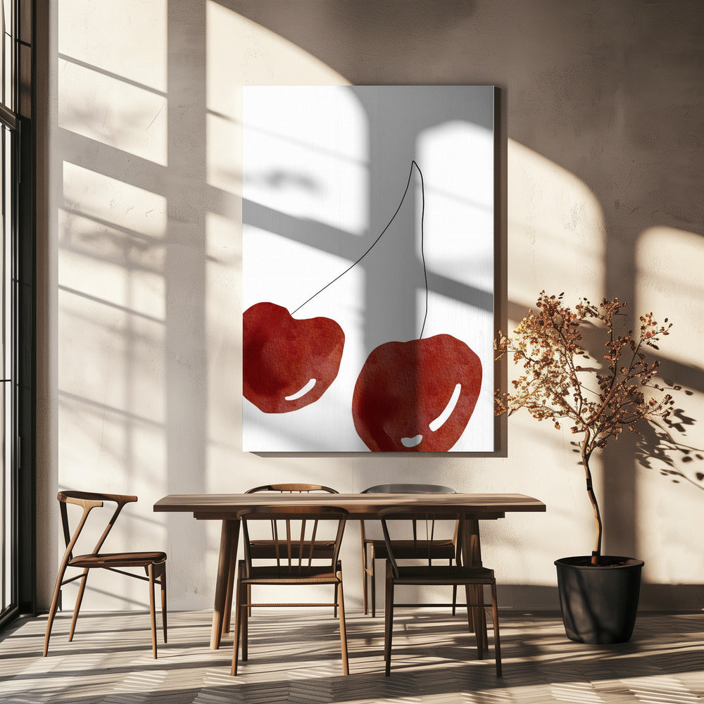 Isolated Cherries | Canvas