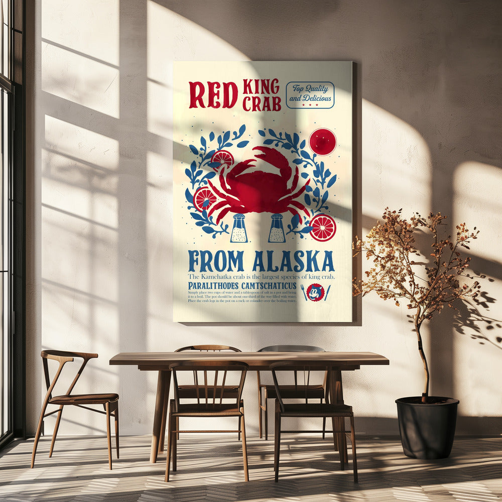 Crab kitchen print | Canvas