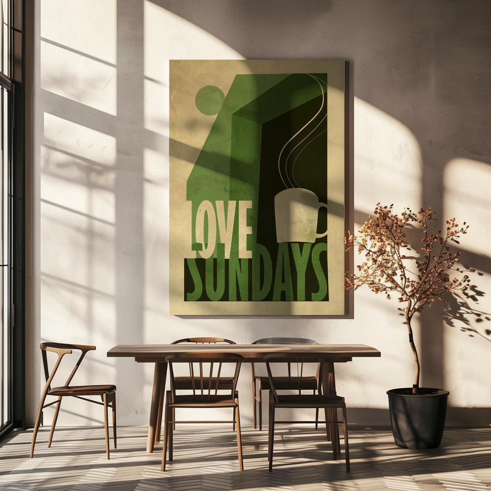 Love Sunday print | Canvas