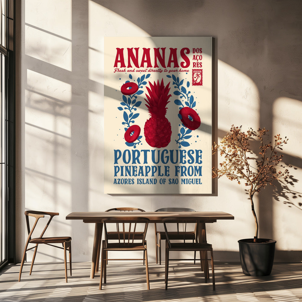 Pineapple kitchen print | Canvas